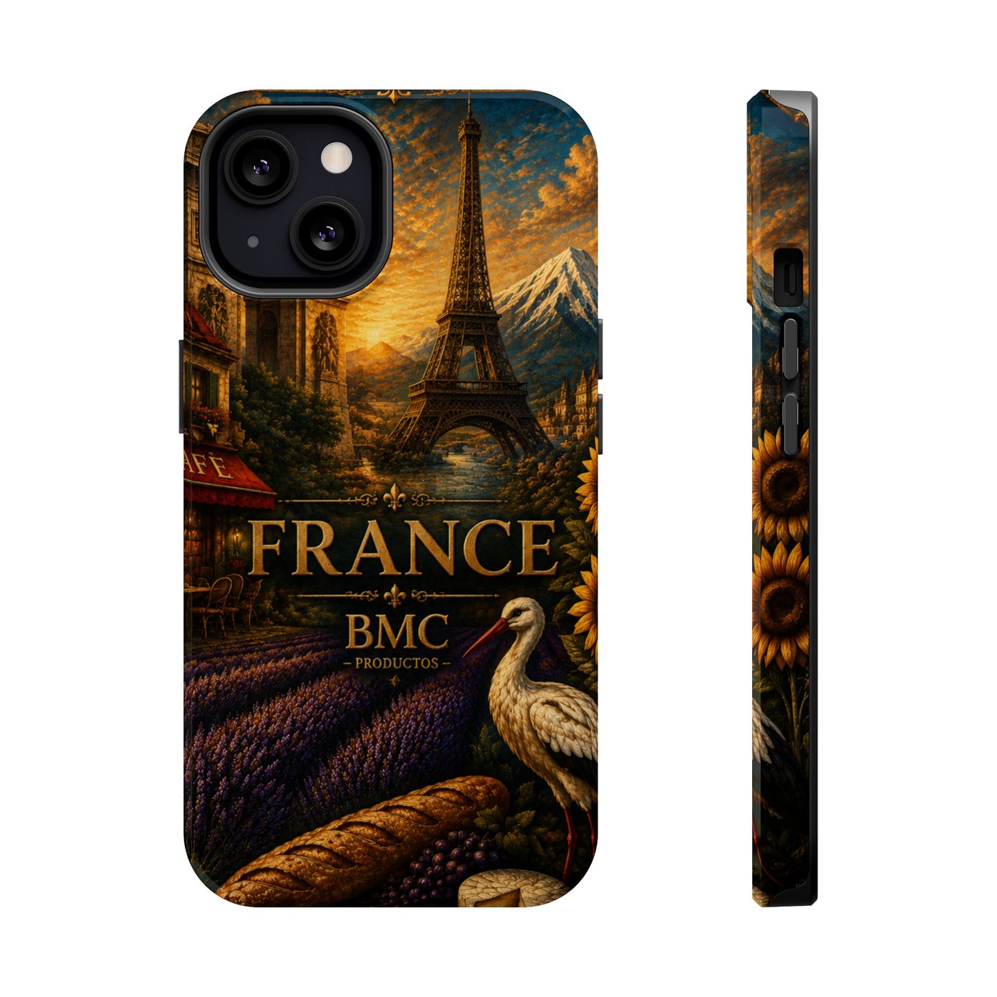 "Funda Magnética Reforzada Francia: Romance bajo la Luna 🌙🗼✨"