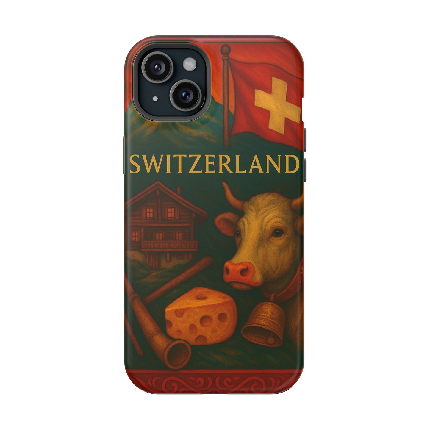 "Funda Magnética Reforzada Magnética Reforzada suiza❄️ – Tierra de montañas majestuosas y precisión legendaria"