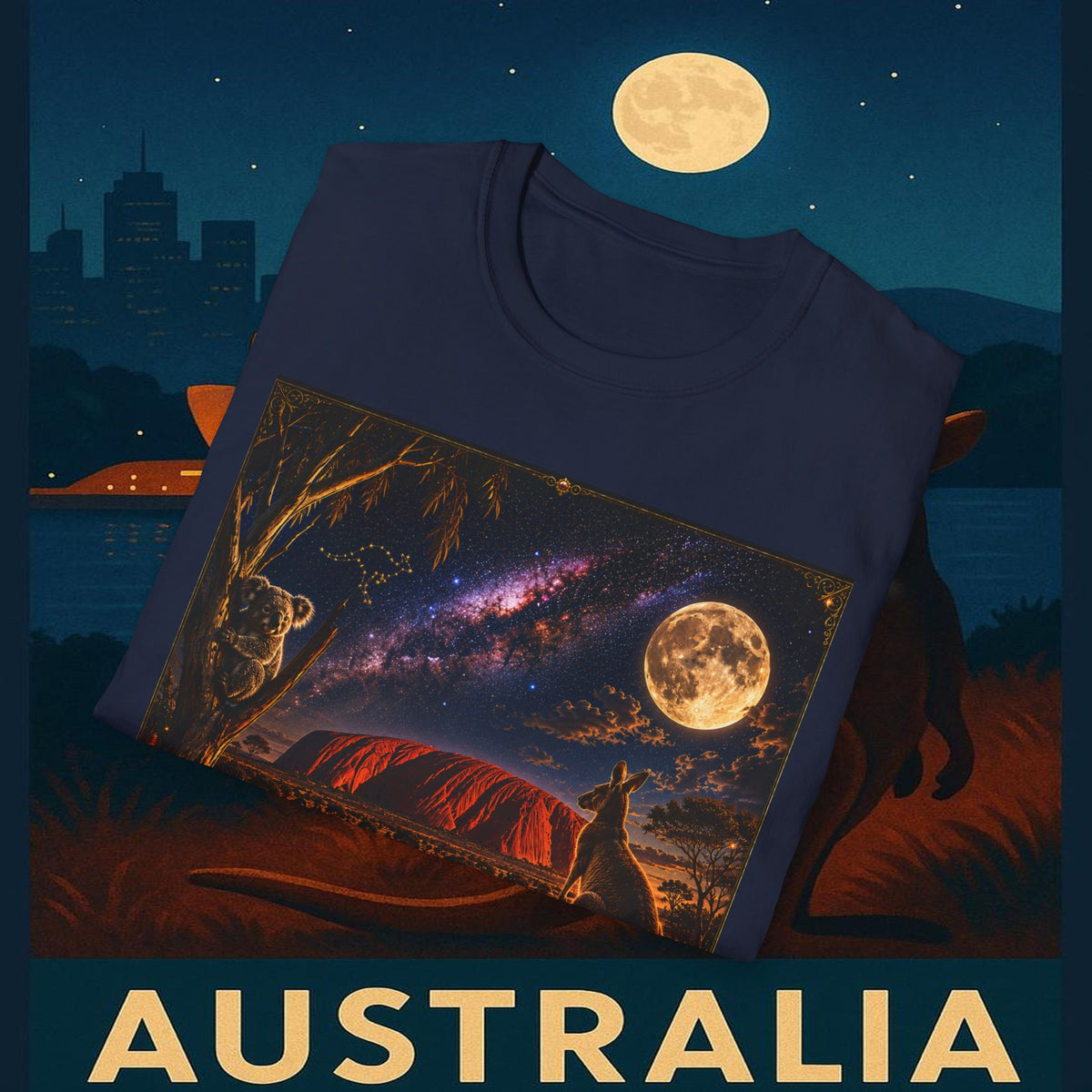 "Camiseta Australia 🌞 – Tierra de maravillas naturales y espíritu libre"