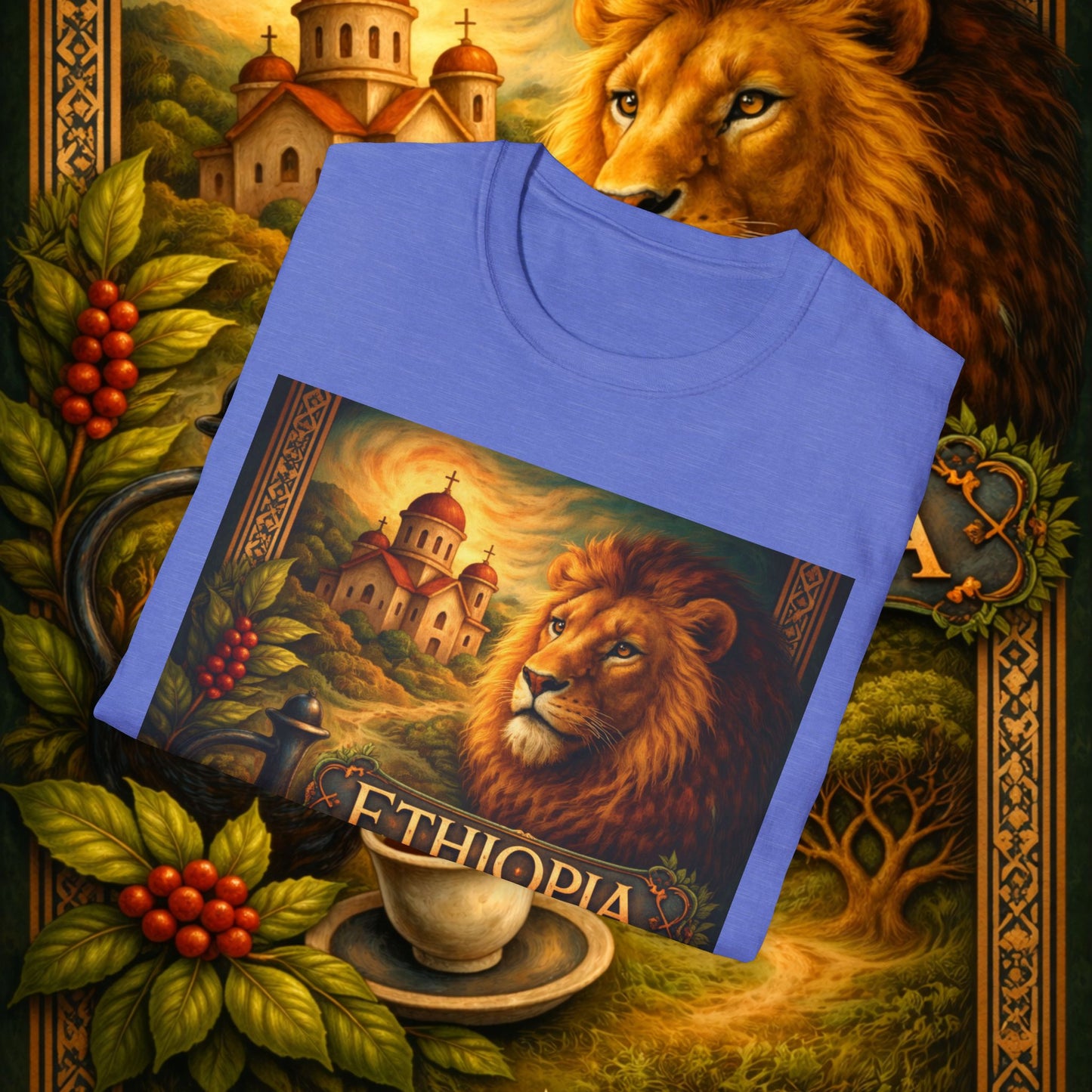 "Camiseta Etiopía Tierra sagrada y alma ancestral"