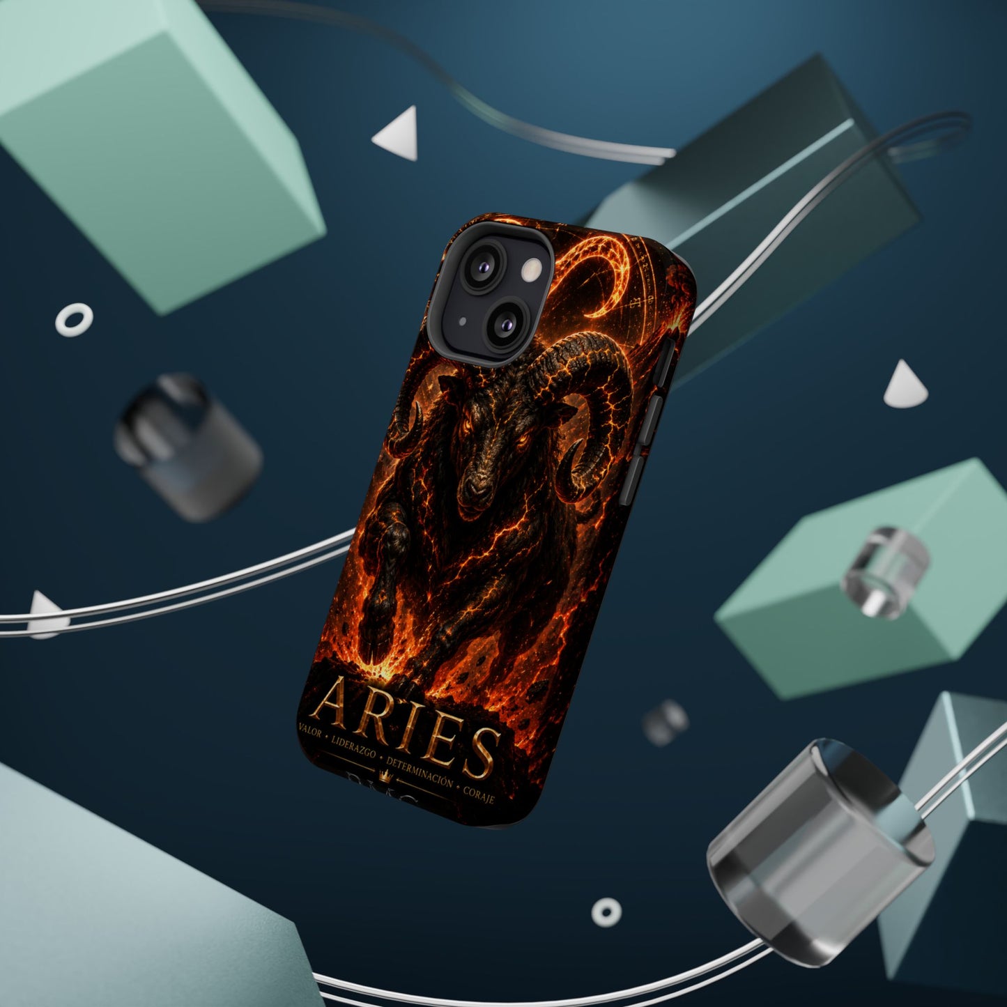 "Funda Magnética Reforzada ♈ Aries — Espíritu de fuego"