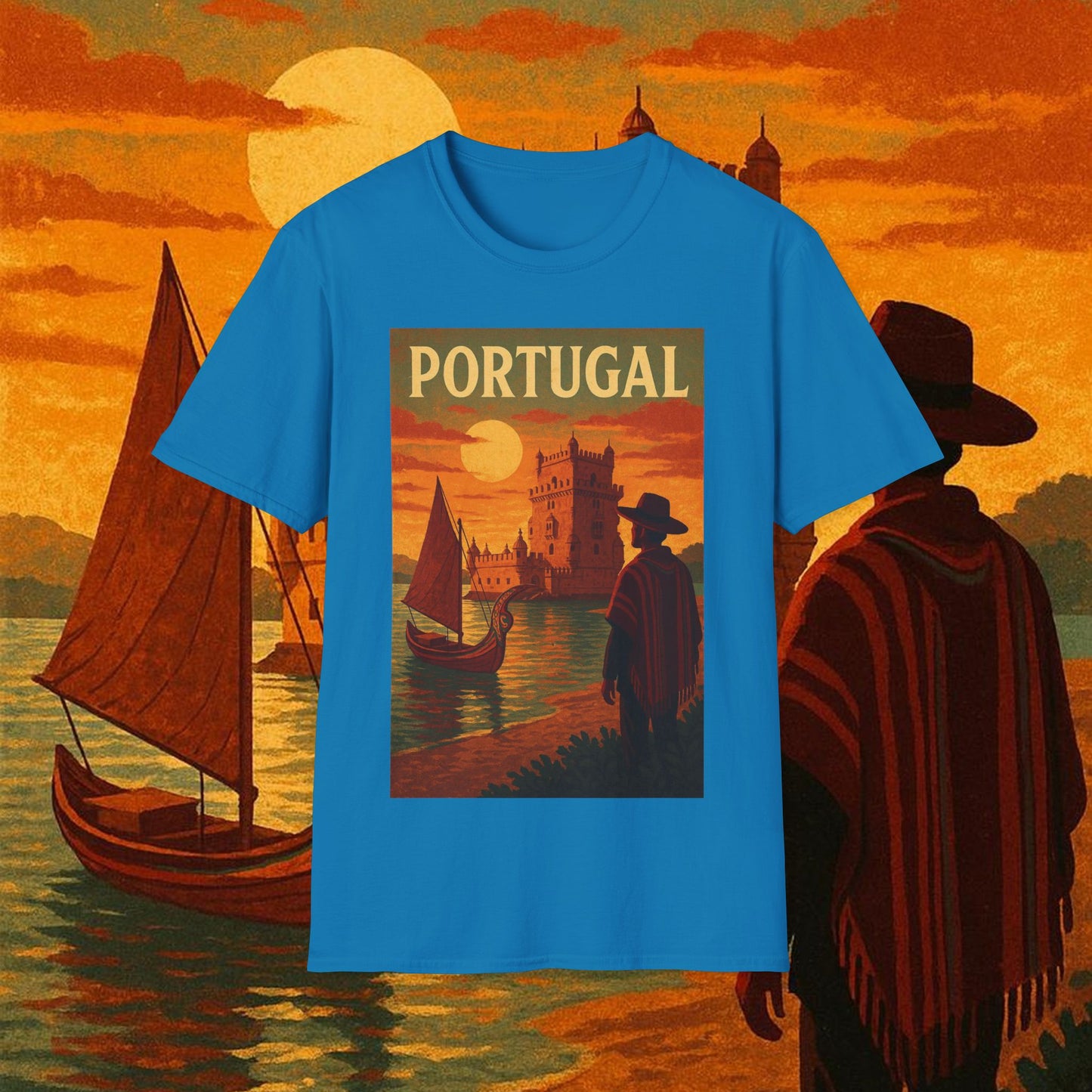 "Camiseta Portugal: Encanto Atlántico, Fados y Azulejos 🌊🎶🧿"