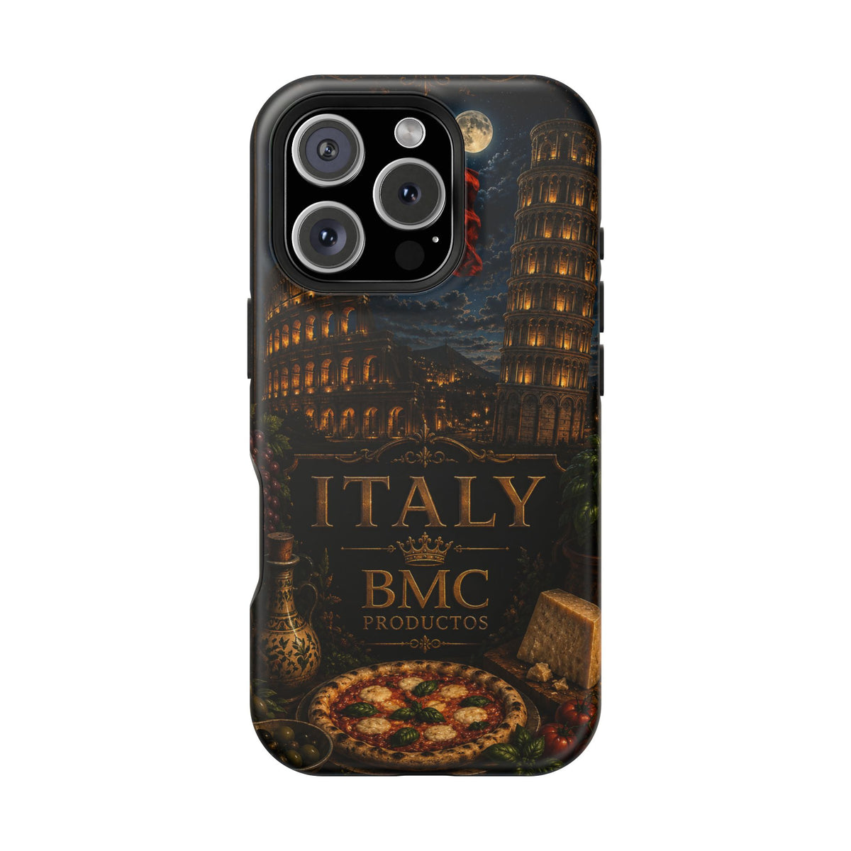 "Funda Magnética Reforzada Magnética Reforzada Italia: Arte, Pasión y Sabores Eternos 🎨🍝🏛️"