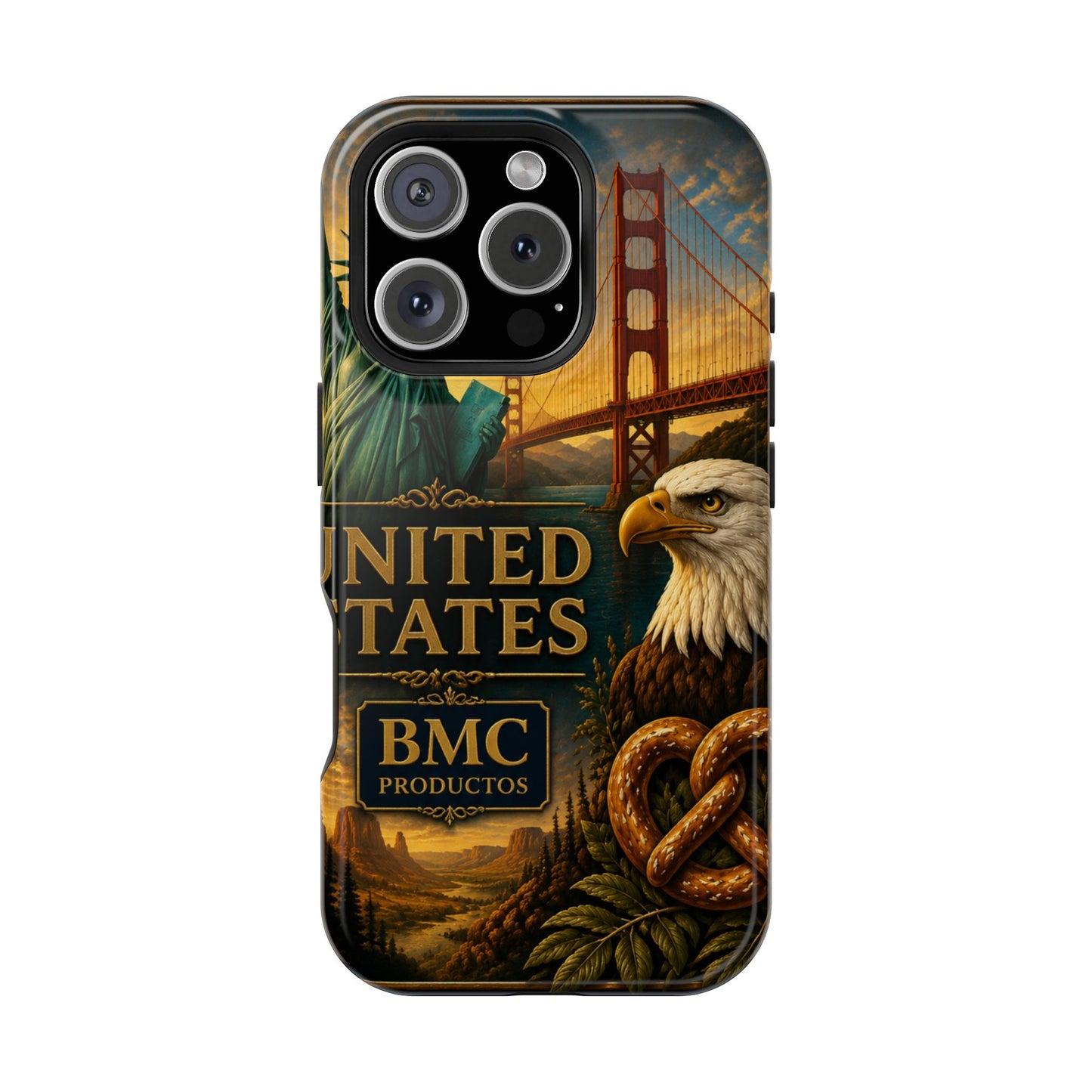 "Funda Magnética Reforzada Estados Unidos: Sueños, Libertad y Grandes Horizontes 🗽🏜️🌆"