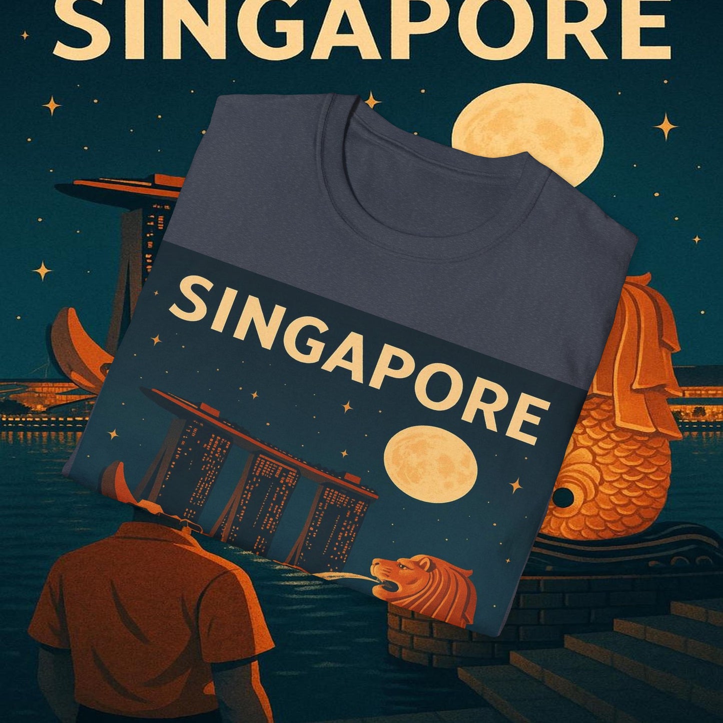 "Camiseta Singapur  🌆 – Futuro, cultura y naturaleza en un solo lugar"