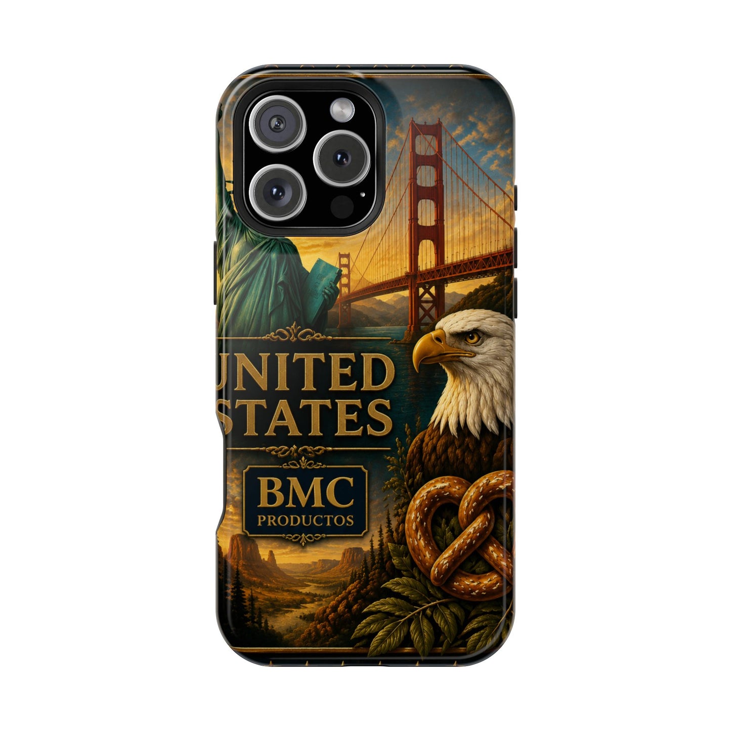 "Funda Magnética Reforzada Estados Unidos: Sueños, Libertad y Grandes Horizontes 🗽🏜️🌆"
