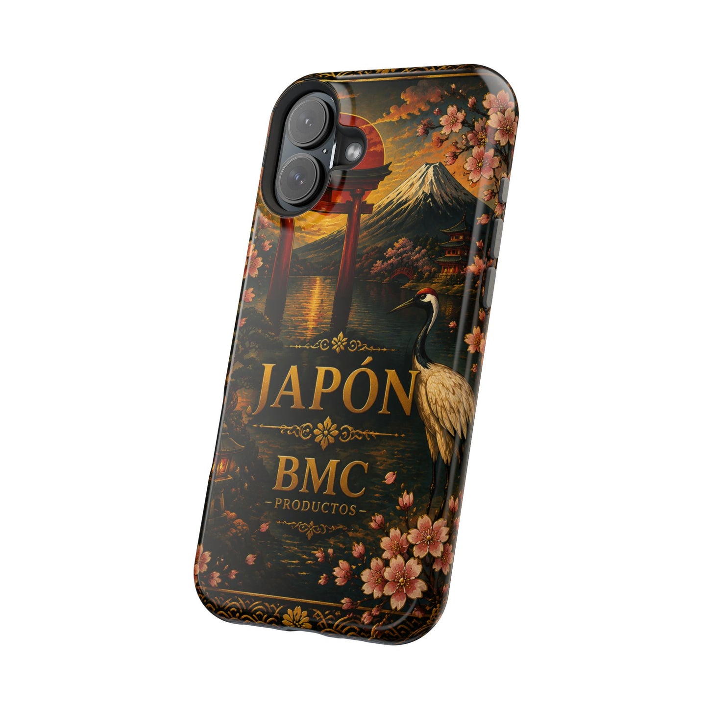 "Funda Magnética Reforzada Japón: Tradición entre Cerezos y Montañas 🌸⛩️🗻"