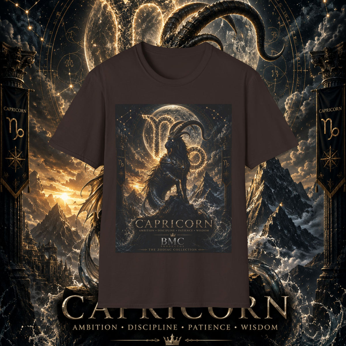 "Camiseta ♑ Capricornio – El Guardián de las Cumbres"