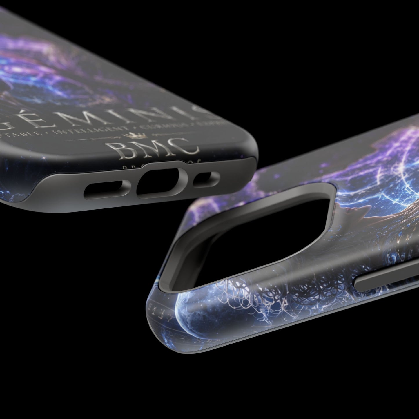 "Funda Magnética Reforzada♊ Géminis — Reflejo del alma dividida"