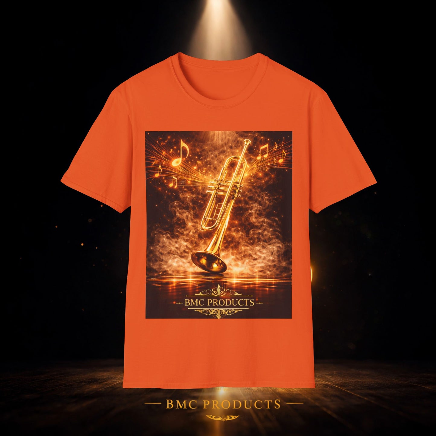 "Camiseta trompeta 🎺🔥Donde hay fuego, hay música.”