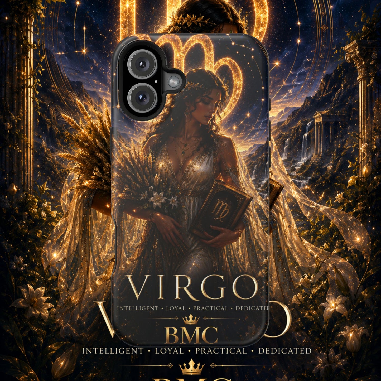 "Funda Magnética Reforzada ♍ Virgo-La Guardiana del Conocimiento"