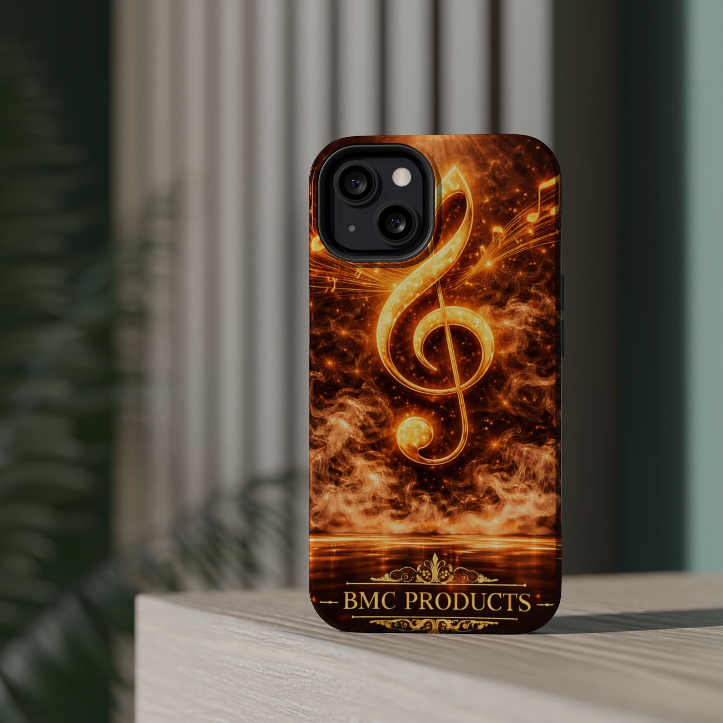 "Funda Magnética Reforzada Magnética Reforzada clave de sol 🎼🔥Donde nace una nota… nace una llama.” 🔥🎼