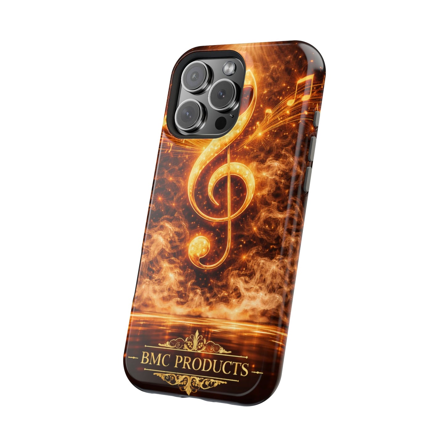 "Funda Magnética Reforzada Magnética Reforzada clave de sol 🎼🔥Donde nace una nota… nace una llama.” 🔥🎼