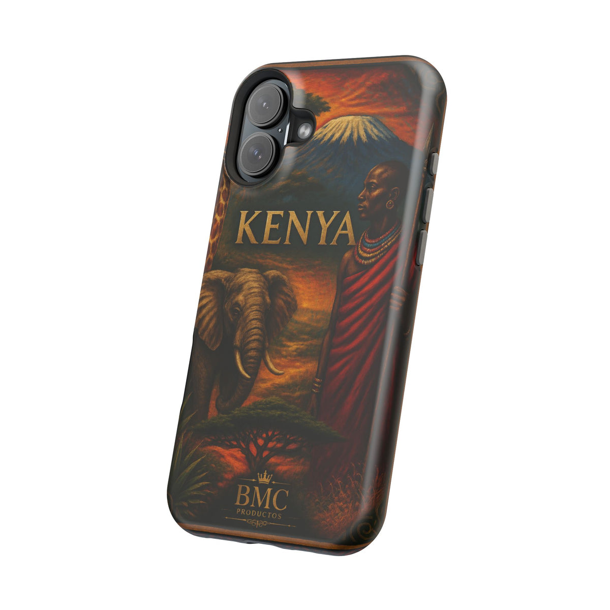 "Reinforced Magnetic Case Kenya: Wild Adventure and Land of Infinite Horizons 🦁🌄🏕️"