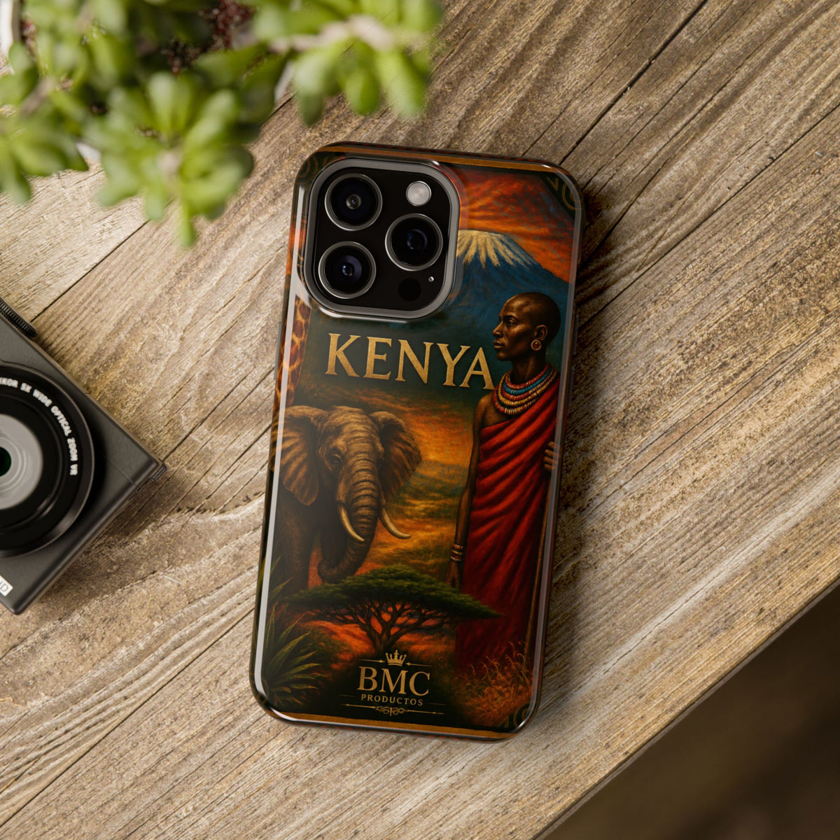 "Reinforced Magnetic Case Kenya: Wild Adventure and Land of Infinite Horizons 🦁🌄🏕️"