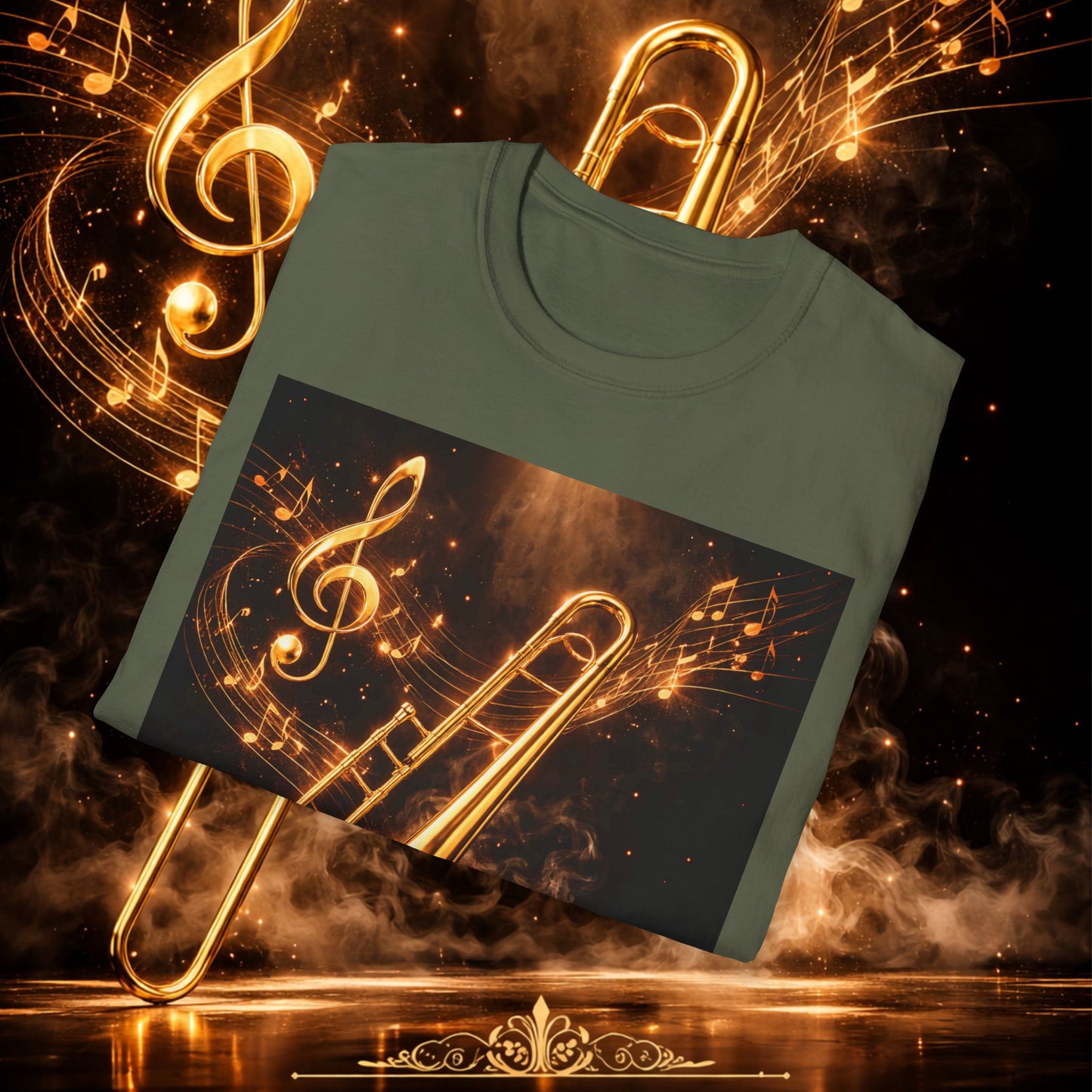 "Camiseta Trombón 🎷🔥No todos los fuegos hacen ruido… algunos tocan el alma.” 🔥🎷