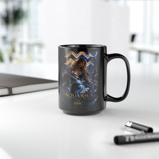 "Taza ♒ ACUARIO M – La Visionaria del Cielo y el Agua"