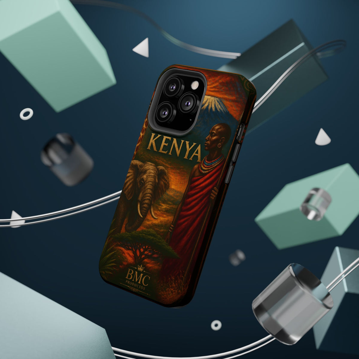 "Reinforced Magnetic Case Kenya: Wild Adventure and Land of Infinite Horizons 🦁🌄🏕️"