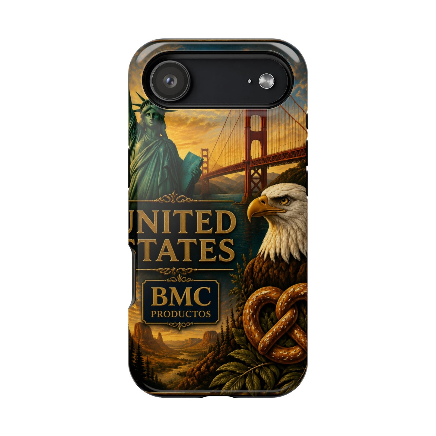 "Funda Magnética Reforzada Estados Unidos: Sueños, Libertad y Grandes Horizontes 🗽🏜️🌆"