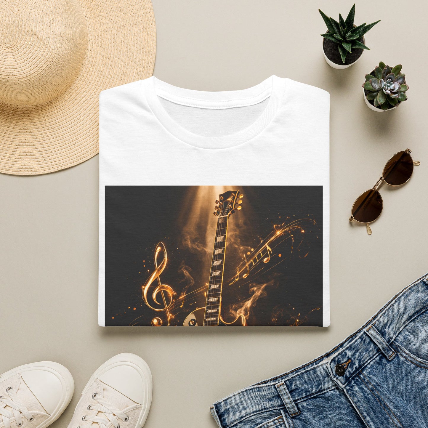 "Camiseta guitarra 🎸🔥Donde vibra una cuerda, nace una llamarada.” 🔥🎸