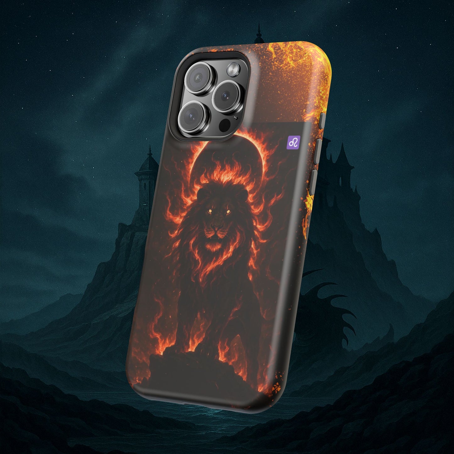 "Funda Magnética Reforzada ♌ Leo — Soberano del fuego eterno"