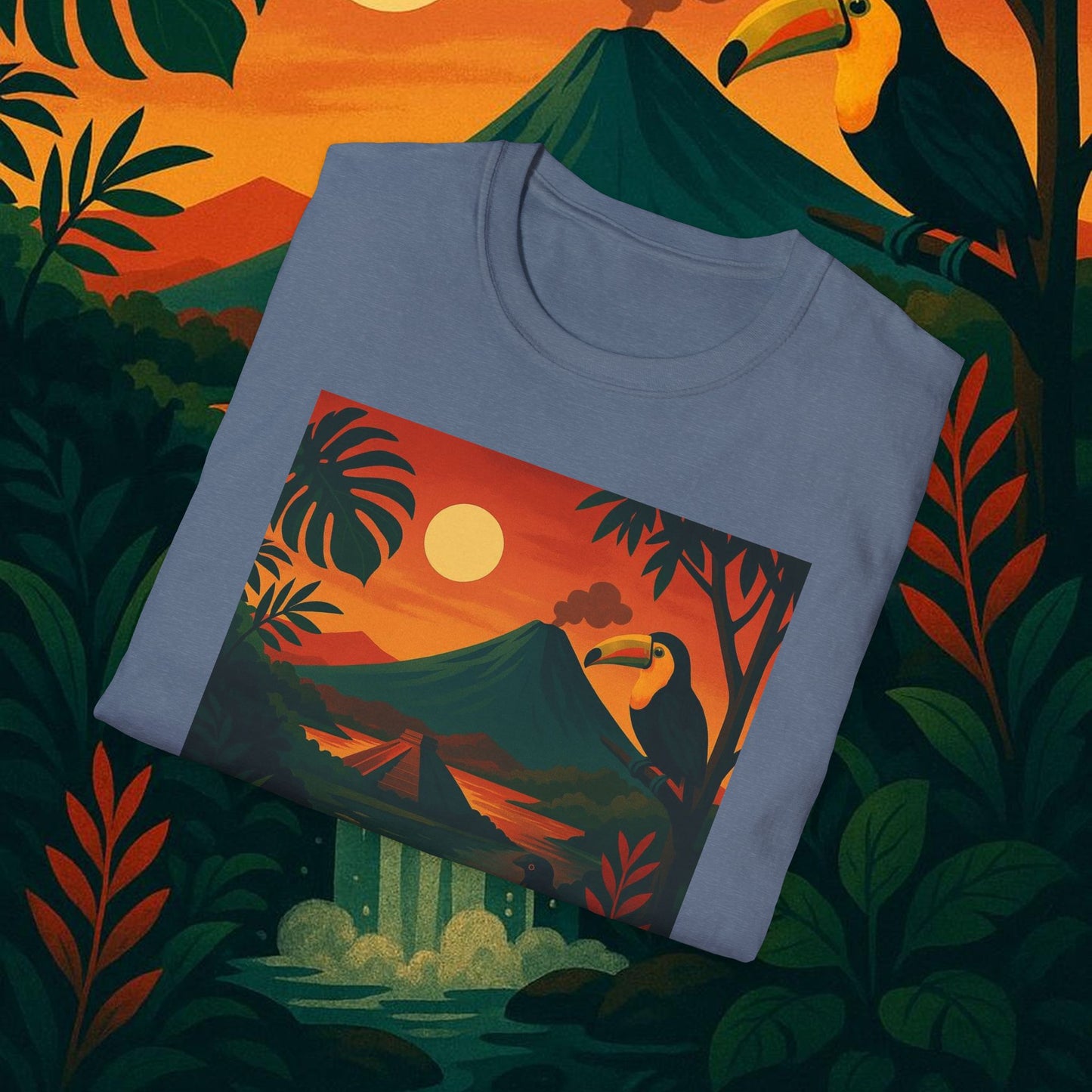 "Camiseta   Costa Rica: Pura Vida entre Volcanes y Selvas 🌋🌴🦜"