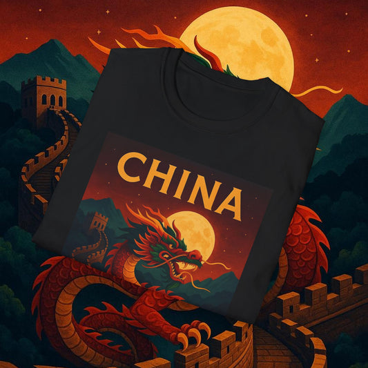 "Camiseta China – Dragones, murallas y leyendas eternas"