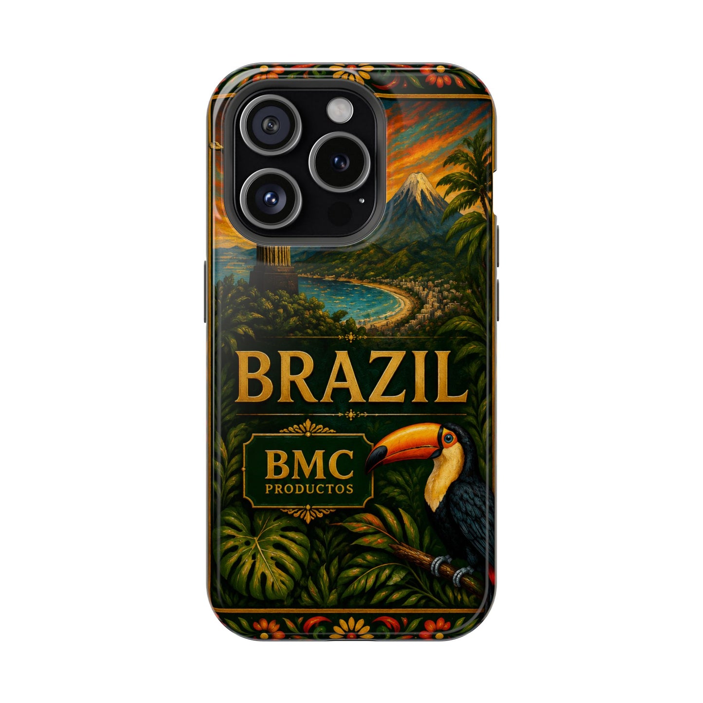 "Funda Magnética Reforzada Magnética Reforzada Brasil: Ritmo, Naturaleza y Alegría Infinita 🎶🌴🏖️"