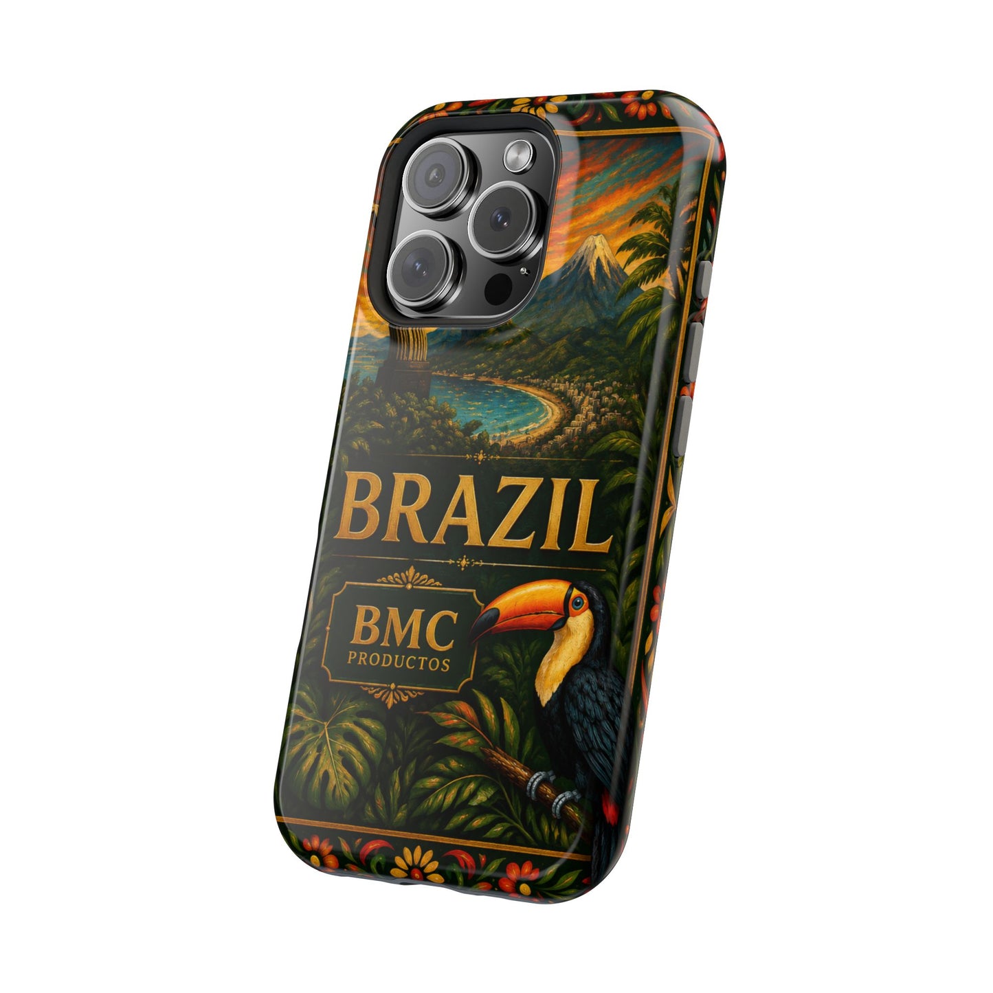 "Funda Magnética Reforzada Magnética Reforzada Brasil: Ritmo, Naturaleza y Alegría Infinita 🎶🌴🏖️"