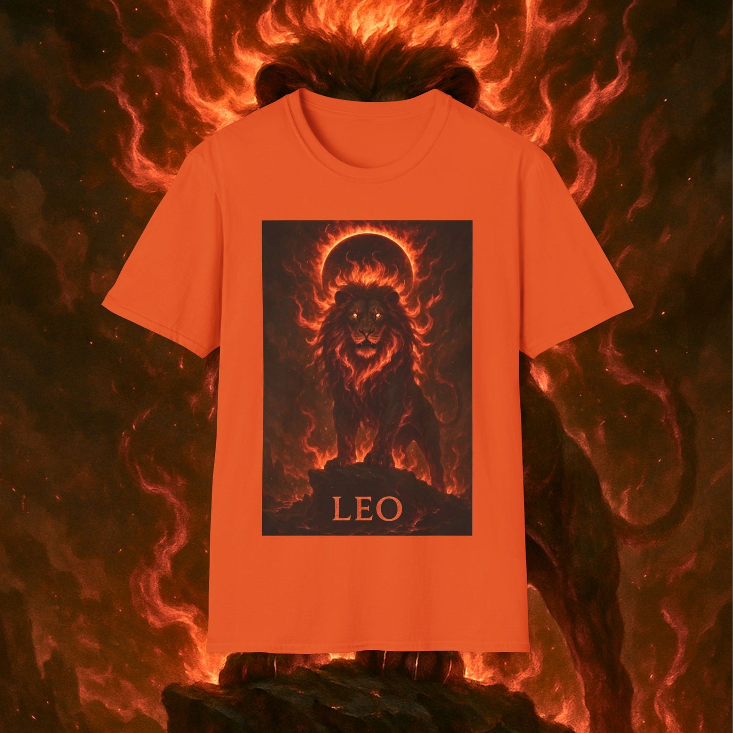 "Camiseta ♌ Leo — Soberano del fuego eterno"
