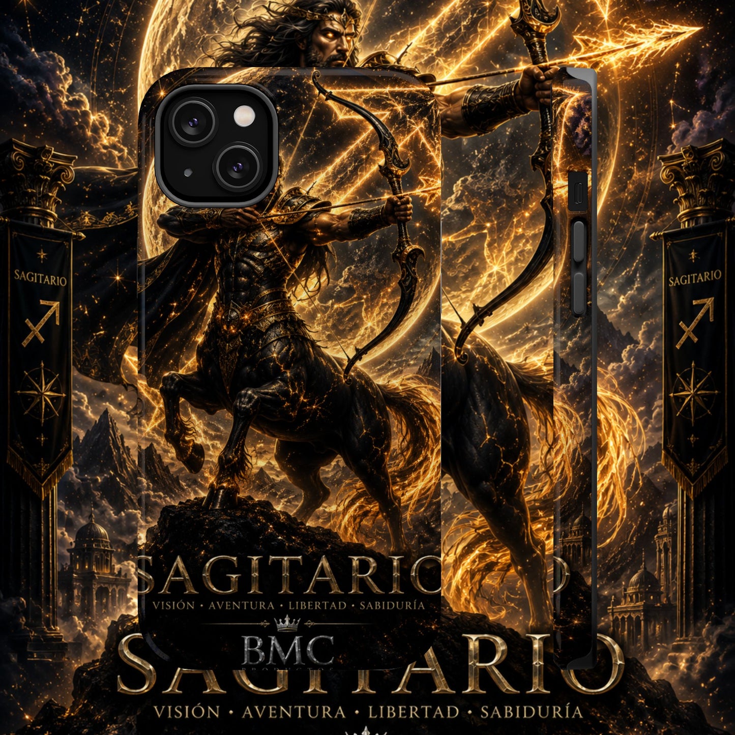 "Funda Magnética Reforzada Sagitario – El Cazador del Horizonte"