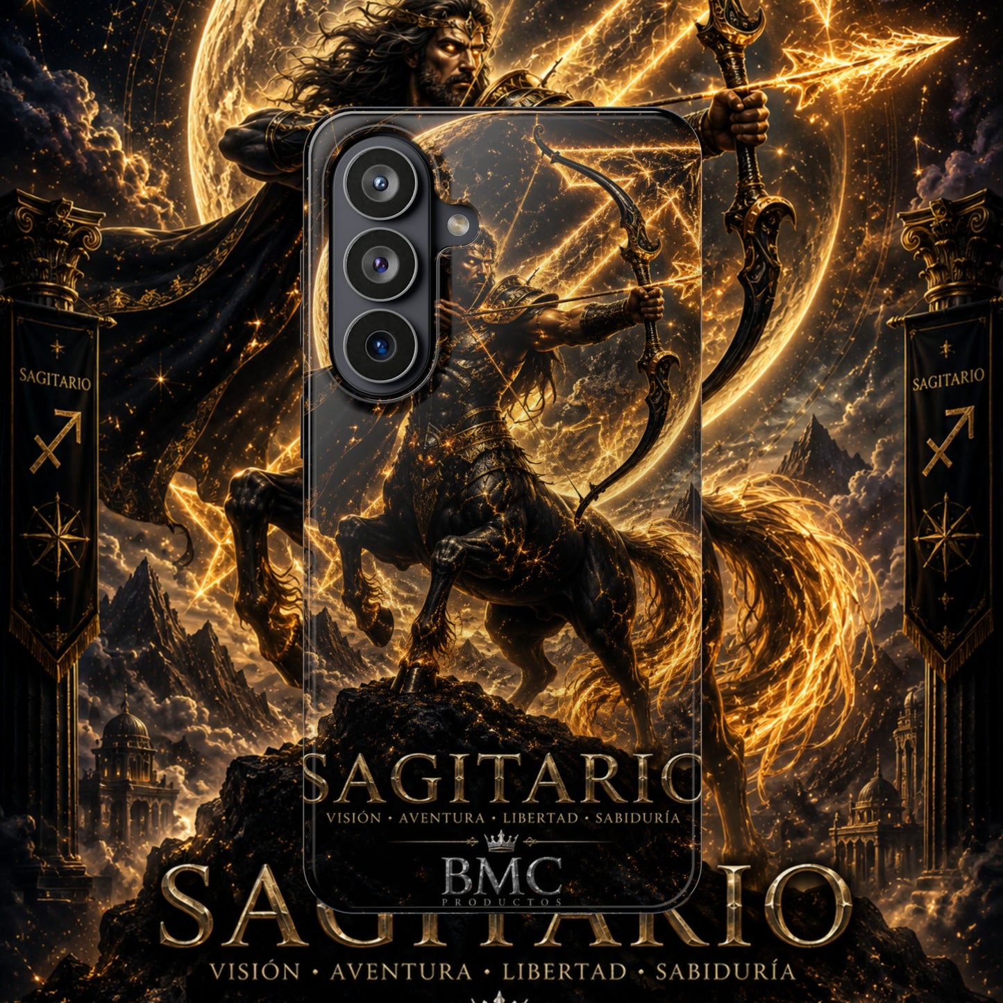 "Funda Magnética Reforzada Sagitario – El Cazador del Horizonte"