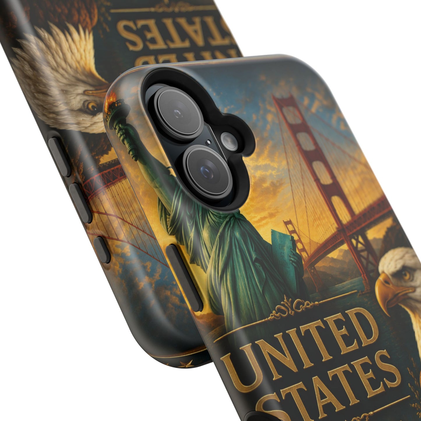 "Funda Magnética Reforzada Estados Unidos: Sueños, Libertad y Grandes Horizontes 🗽🏜️🌆"