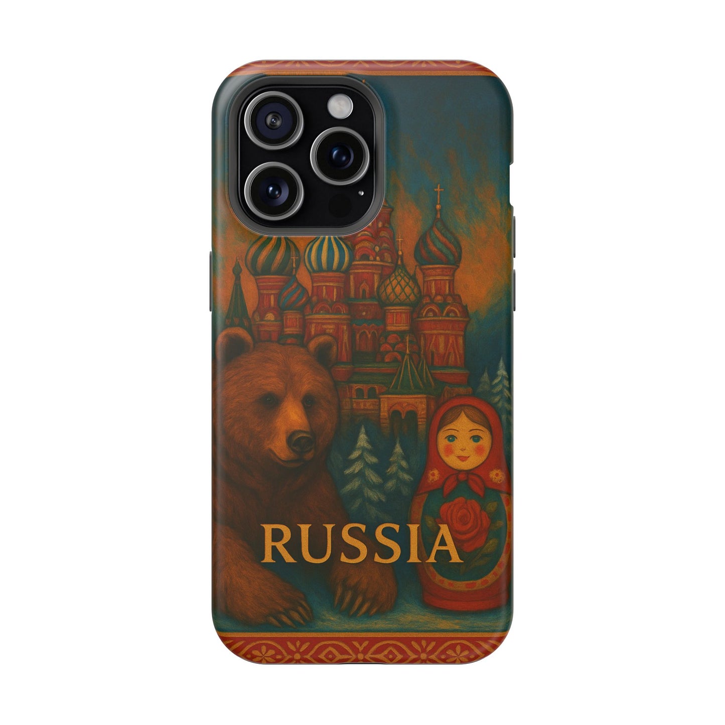 "Reinforced Magnetic Case Russia❄️ – Land of history, mystery, and grandeur"