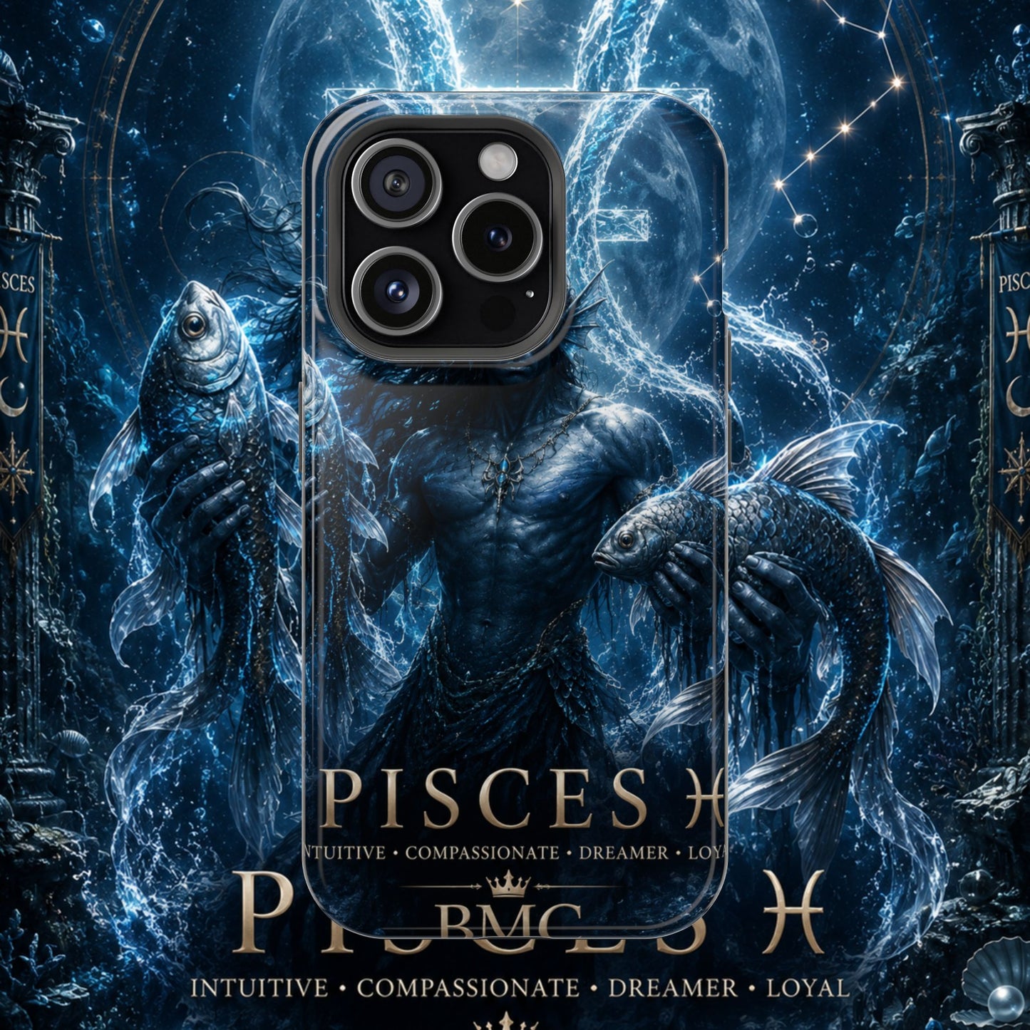 "Funda Magnética Reforzada Piscis — El Guardián de las Profundidades"