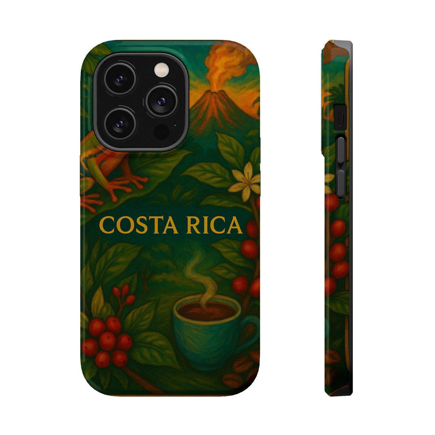"Funda Magnética Reforzada Magnética Reforzada Costa Rica: Pura Vida entre Volcanes y Selvas 🌋🌴🦜"
