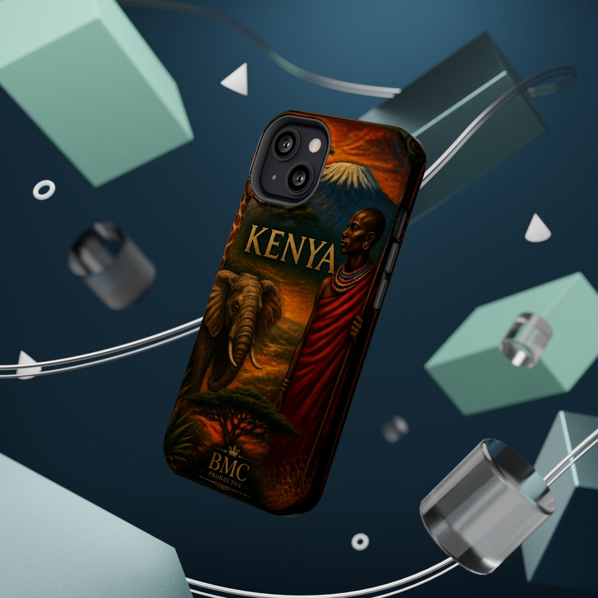 "Reinforced Magnetic Case Kenya: Wild Adventure and Land of Infinite Horizons 🦁🌄🏕️"