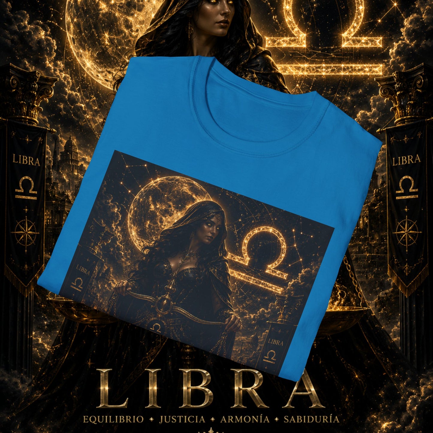 "Camiseta LIBRA – La Guardiana del Equilibrio"