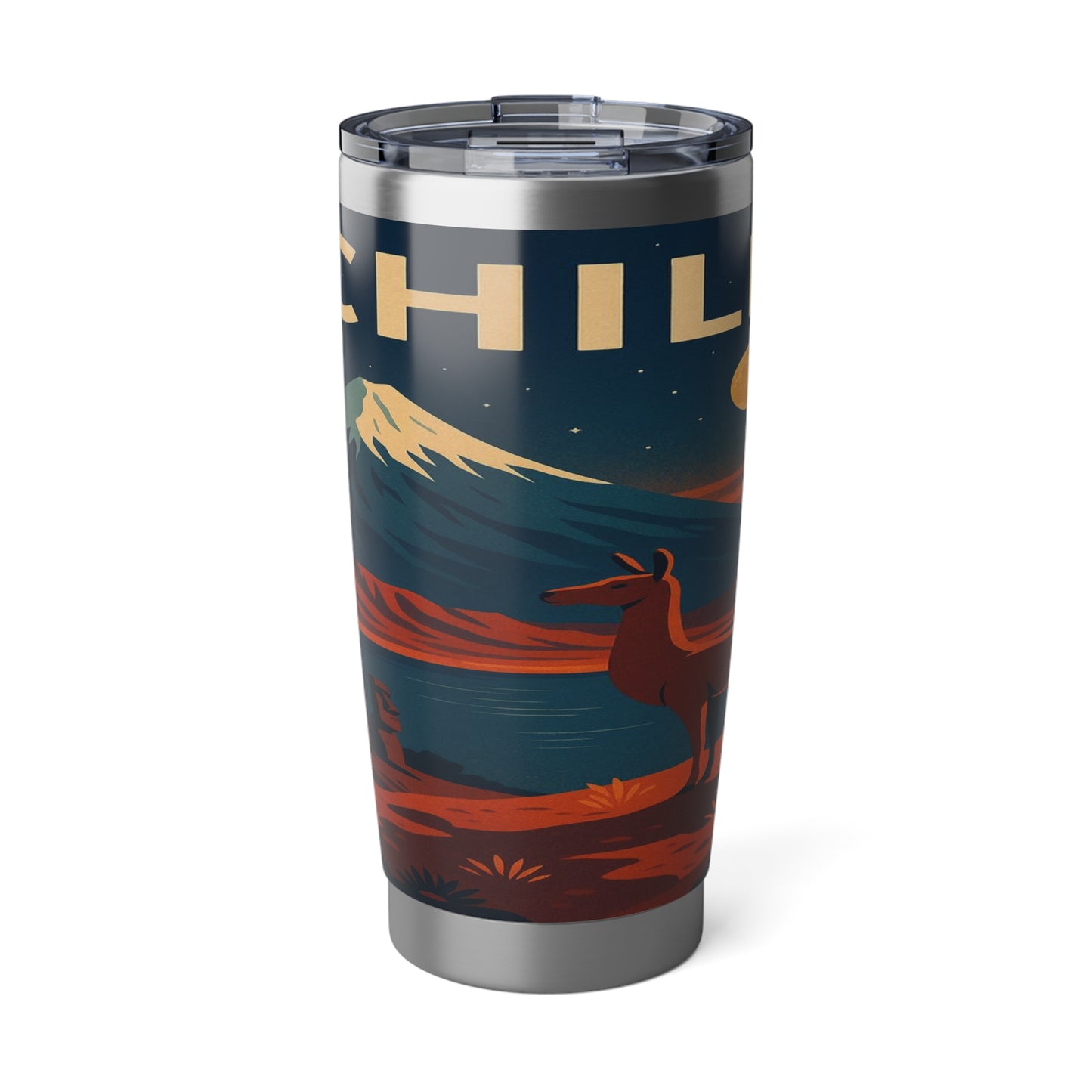 "Vagabond 20oz Thermal Tumbler Chile: Untamed Nature and Eternal Horizons 🏔️🍇🏜️"