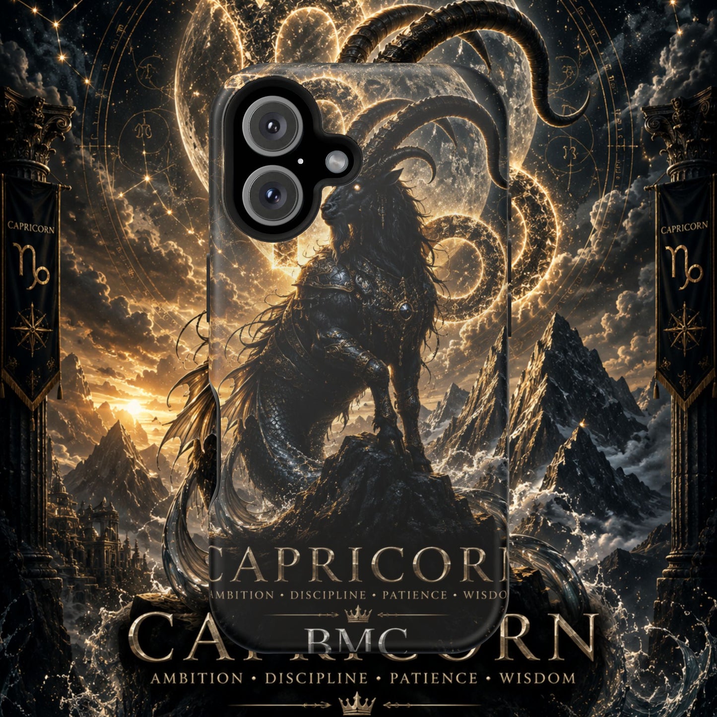 "Funda Magnética Reforzada♑ Capricornio – El Guardián de las Cumbres"