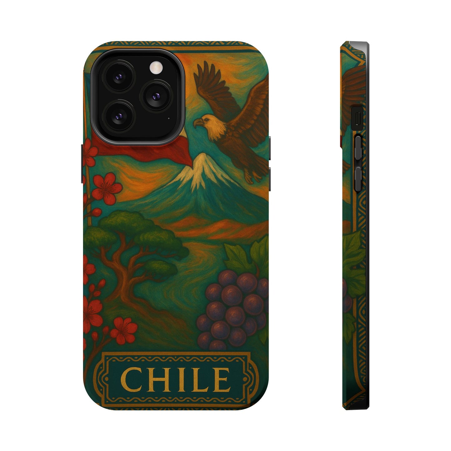 "Funda Magnética Reforzada Magnética Reforzada Chile: Naturaleza Indómita y Horizontes Eternos 🏔️🍇🏜️"