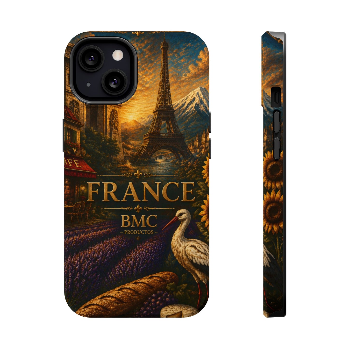 "Funda Magnética Reforzada Francia: Romance bajo la Luna 🌙🗼✨"