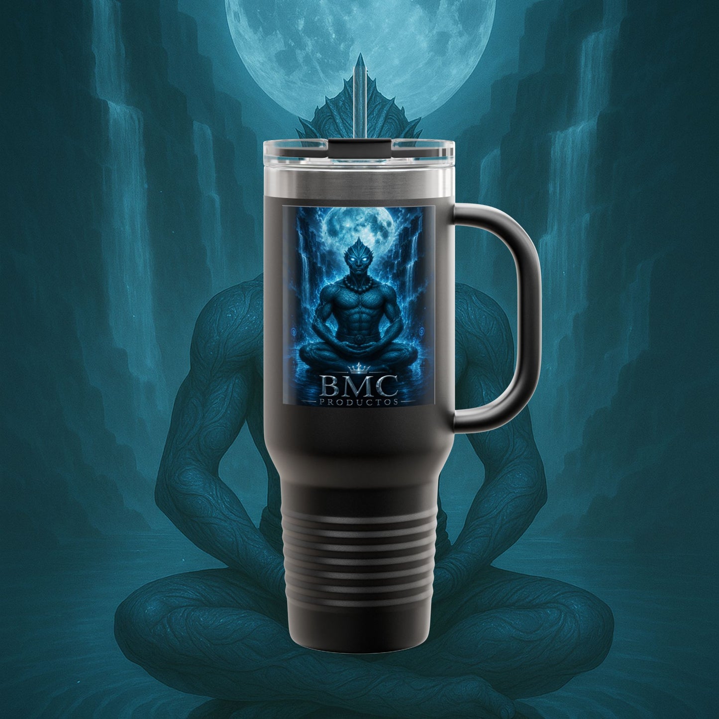 "taza de Viaje Aislada Naryzh -🌊 el Eco del Río Silente"