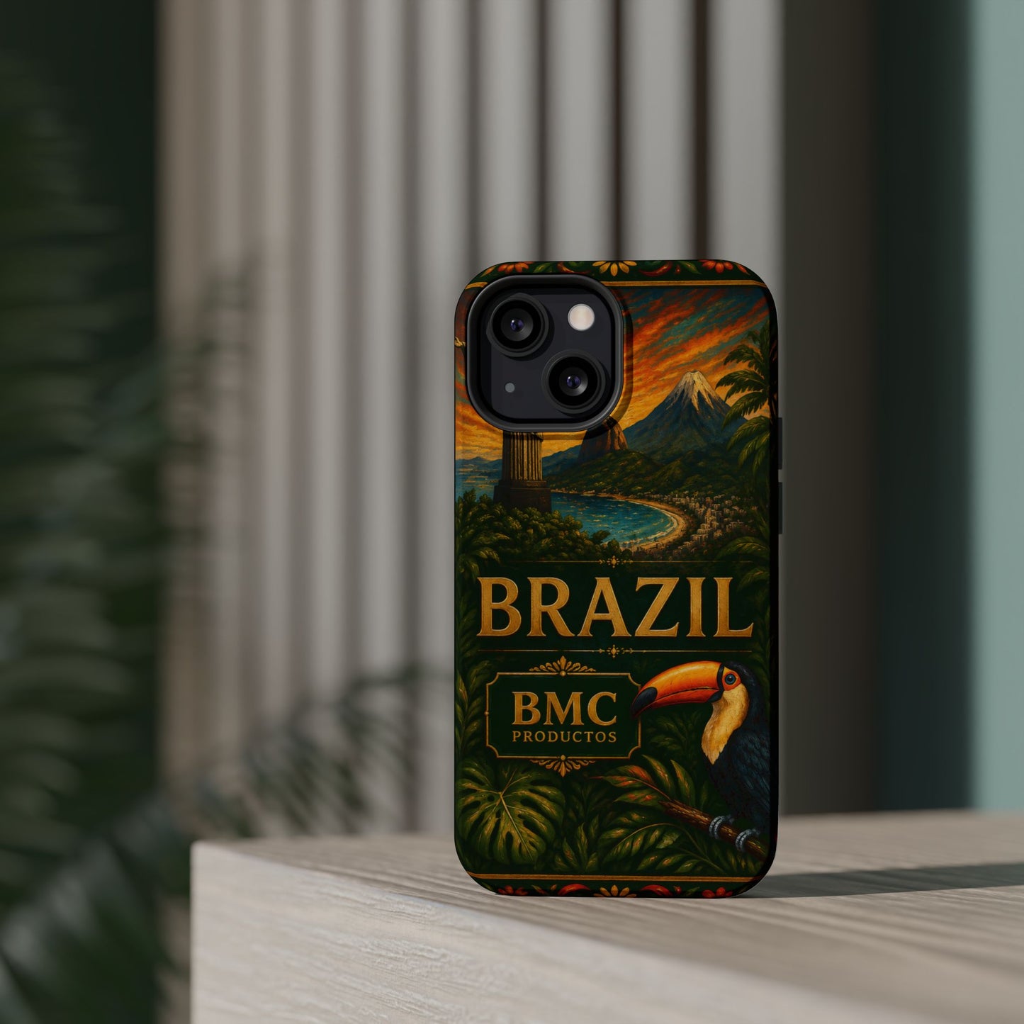 "Funda Magnética Reforzada Magnética Reforzada Brasil: Ritmo, Naturaleza y Alegría Infinita 🎶🌴🏖️"