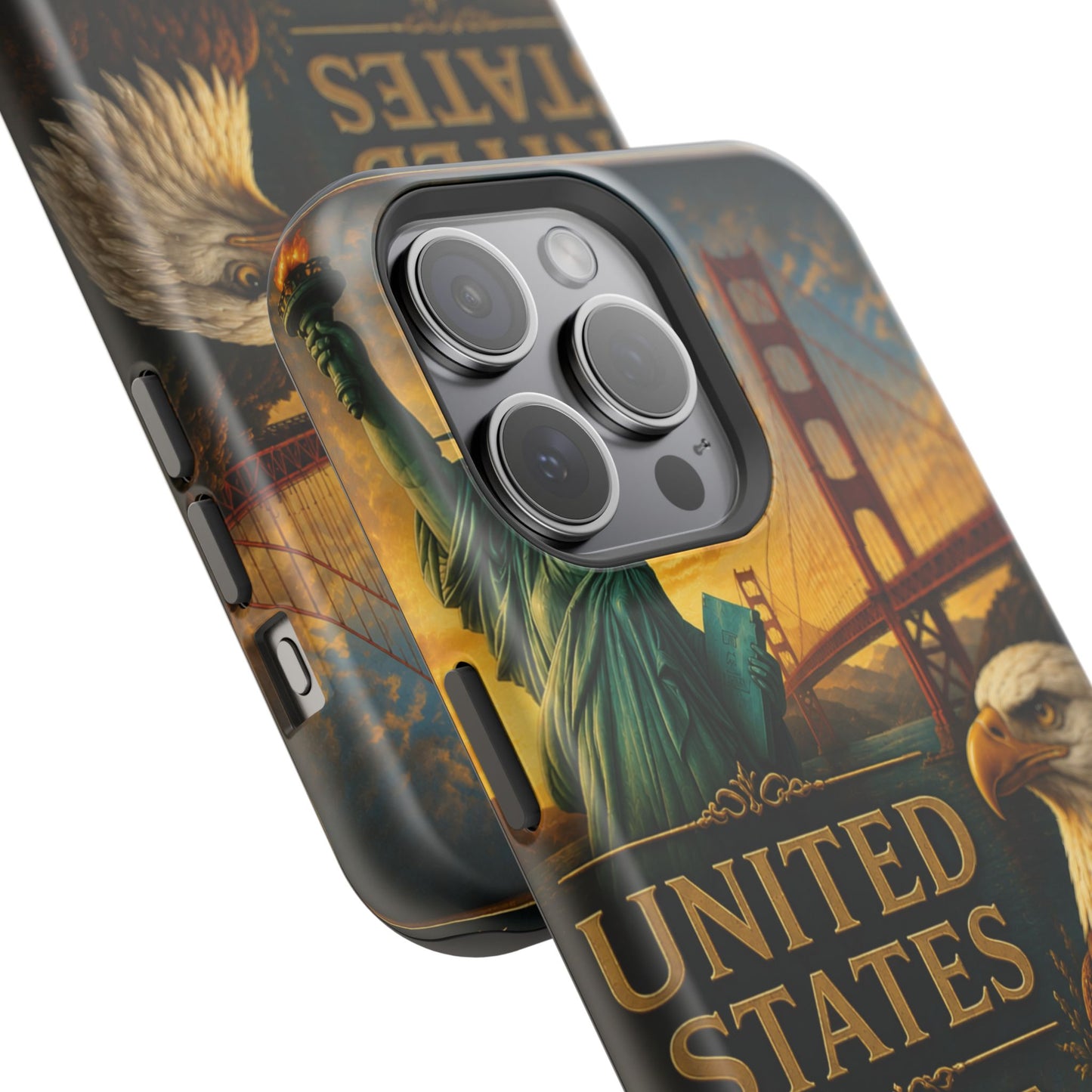 "Funda Magnética Reforzada Estados Unidos: Sueños, Libertad y Grandes Horizontes 🗽🏜️🌆"