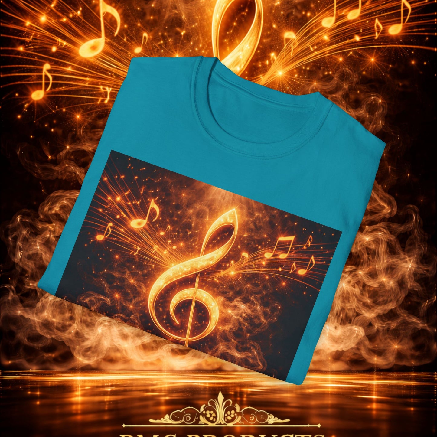 "Camiseta clave de sol 🎼🔥 “Donde nace una nota… nace una llama.” 🔥🎼