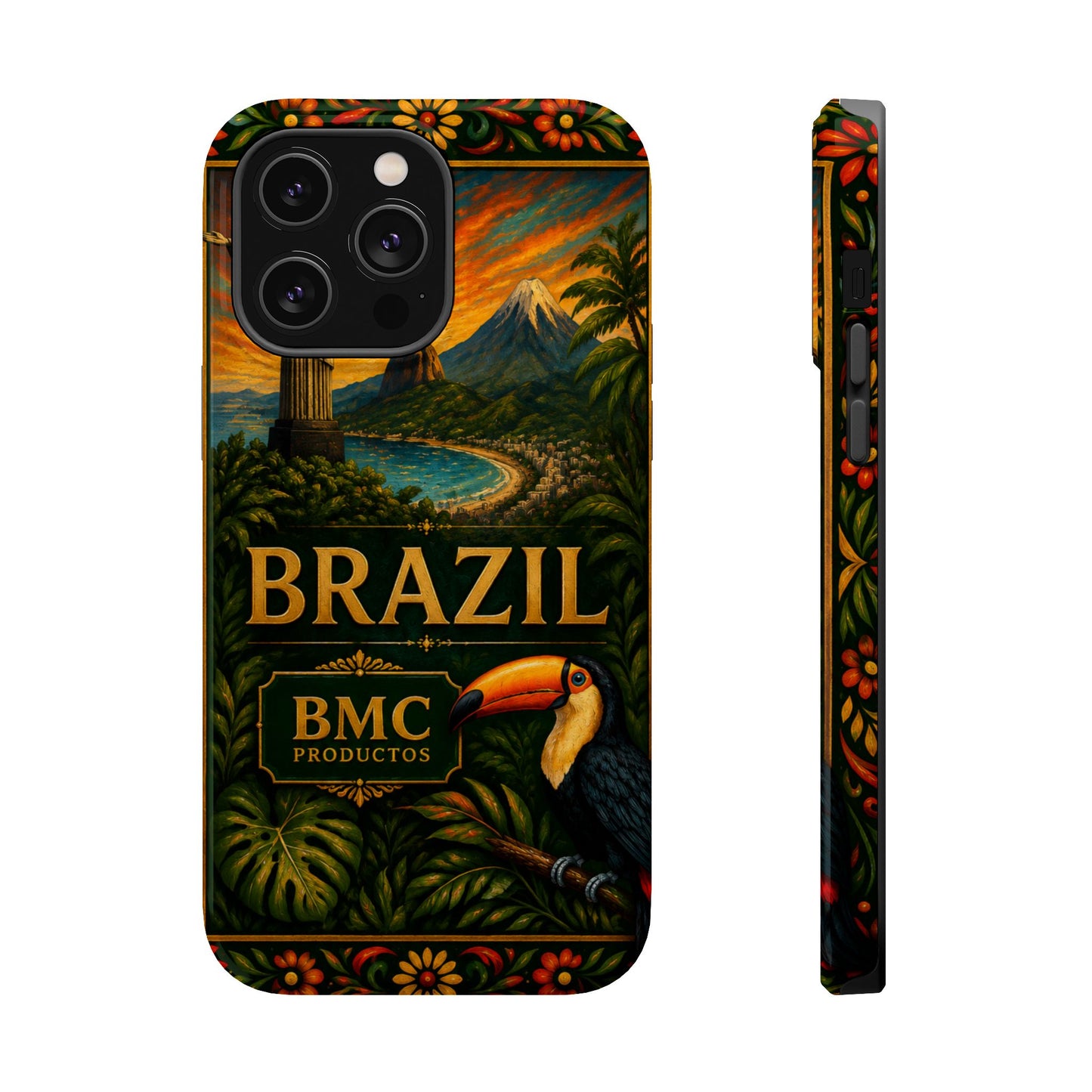 "Funda Magnética Reforzada Magnética Reforzada Brasil: Ritmo, Naturaleza y Alegría Infinita 🎶🌴🏖️"