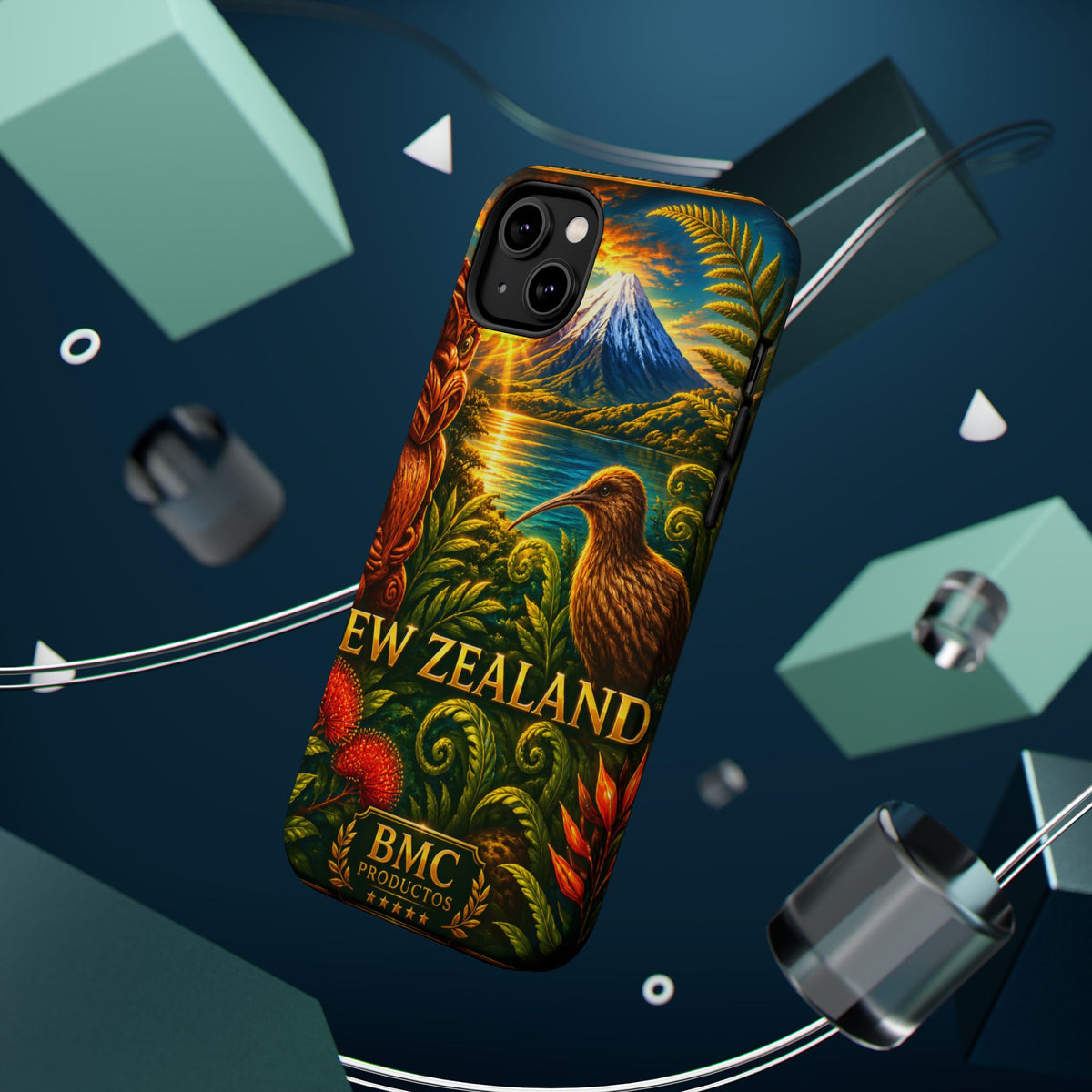 "New Zealand Reinforced Magnetic Case🏞️ – A paradise of nature and adventure"