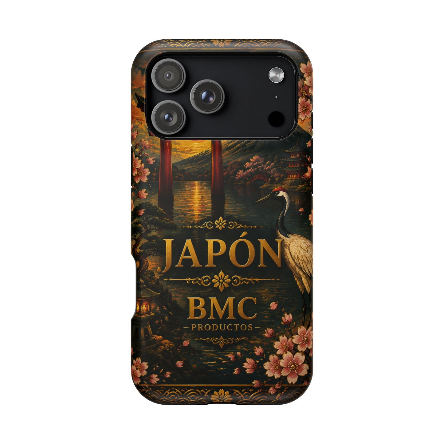 "Funda Magnética Reforzada Japón: Tradición entre Cerezos y Montañas 🌸⛩️🗻"