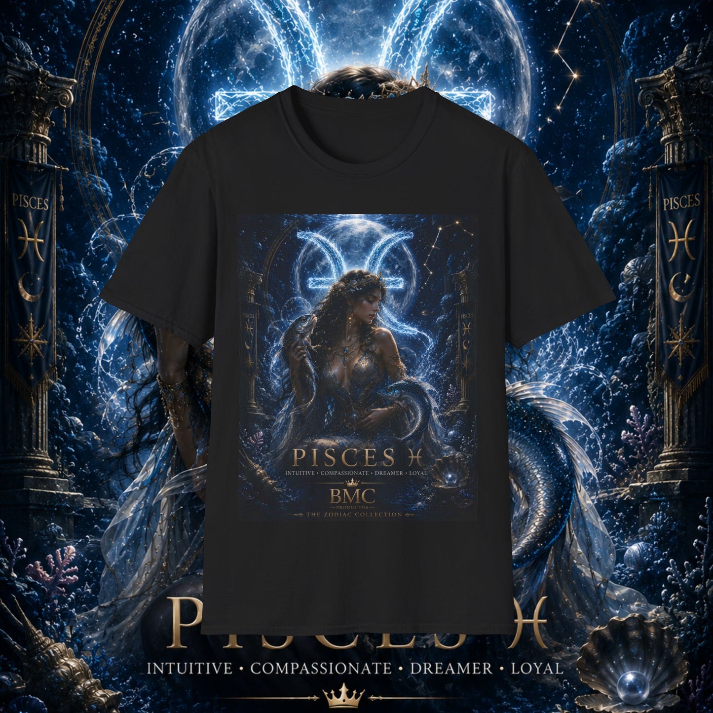 "Camiseta Piscis M — La Guardiana de las Profundidades"